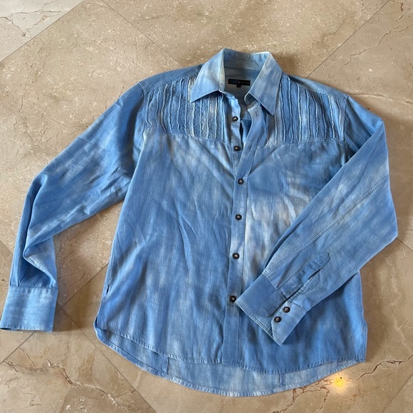 BC Collection Denim Shirt L - Picture 1 of 5
